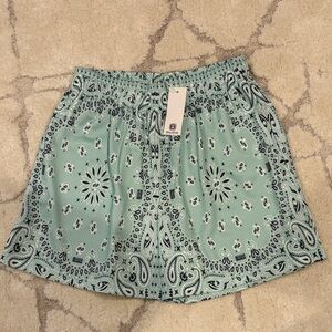 Bravest Studios Shorts - Green Paisley